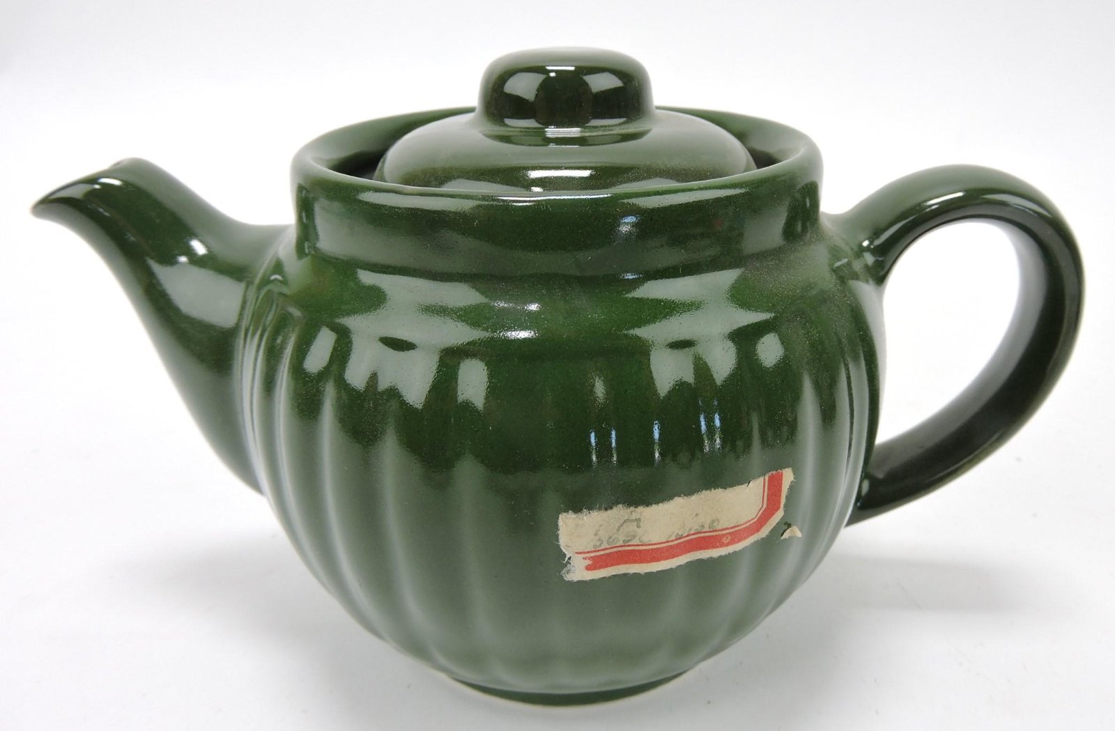 Hall China Everson ribbed teapot, sample,