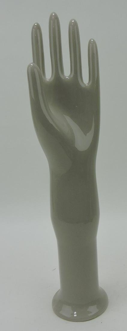 Hall China glove mold, 16 1/2", gray