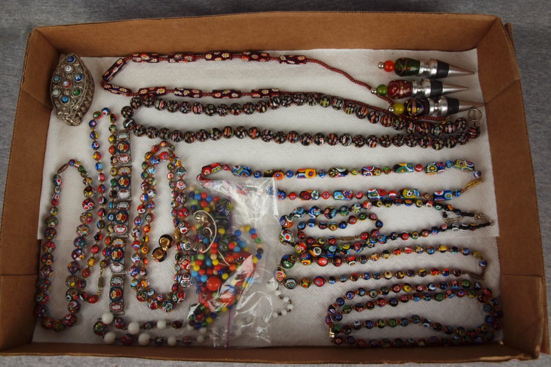 Italian Murano art glass lot of 13 beaded necklaces