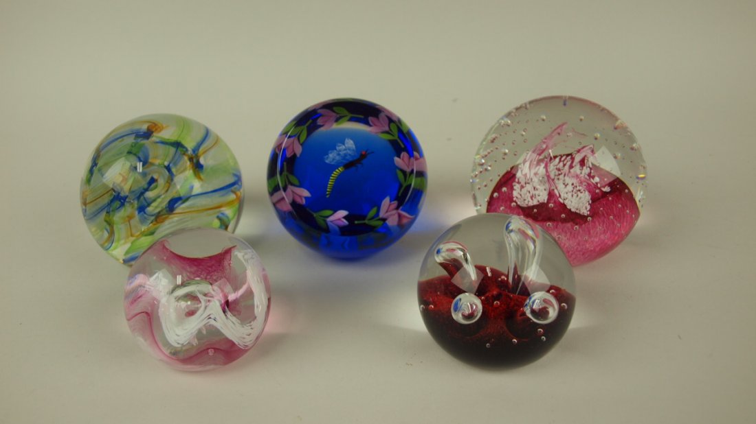 Caithness Scotland lot of 5 paperweights