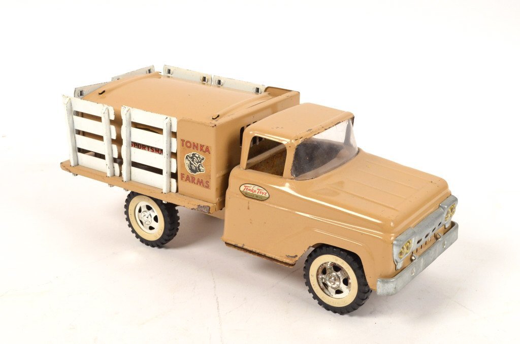 Pressed Steel Tonka Farms Toy Pickup Truck