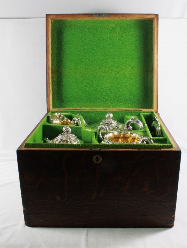 VICTORIAN STERLING SILVER COFFEE AND TEA SERVICE