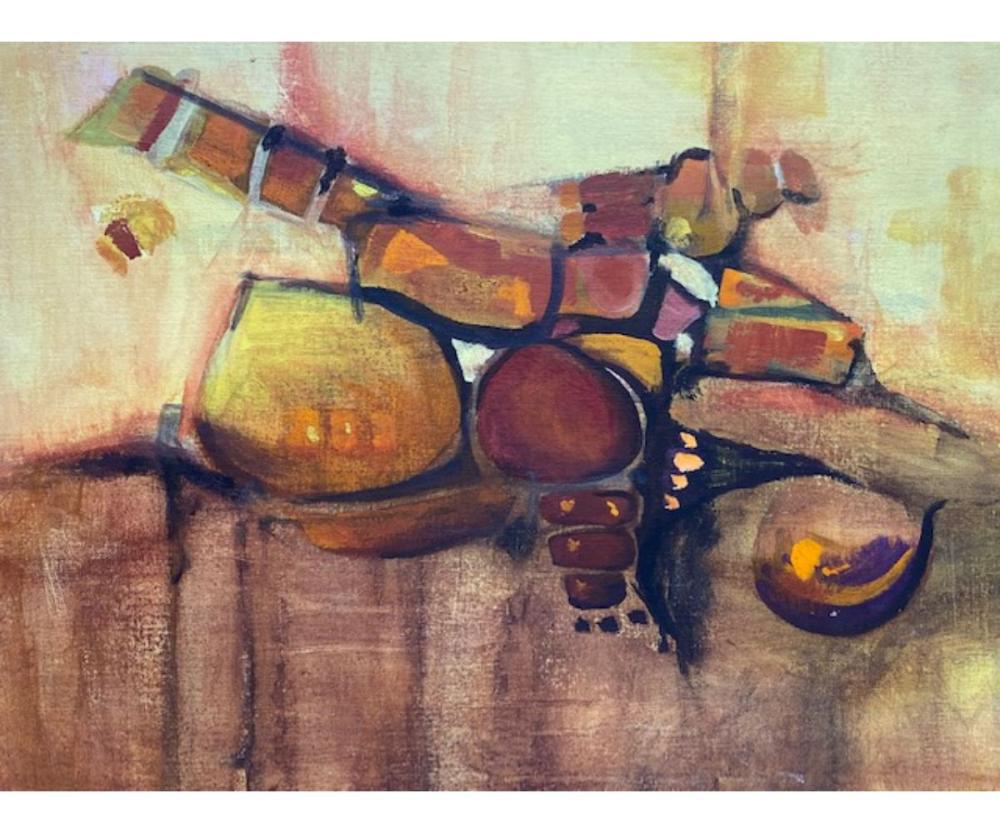 Jim Knauf original oil painting abstract