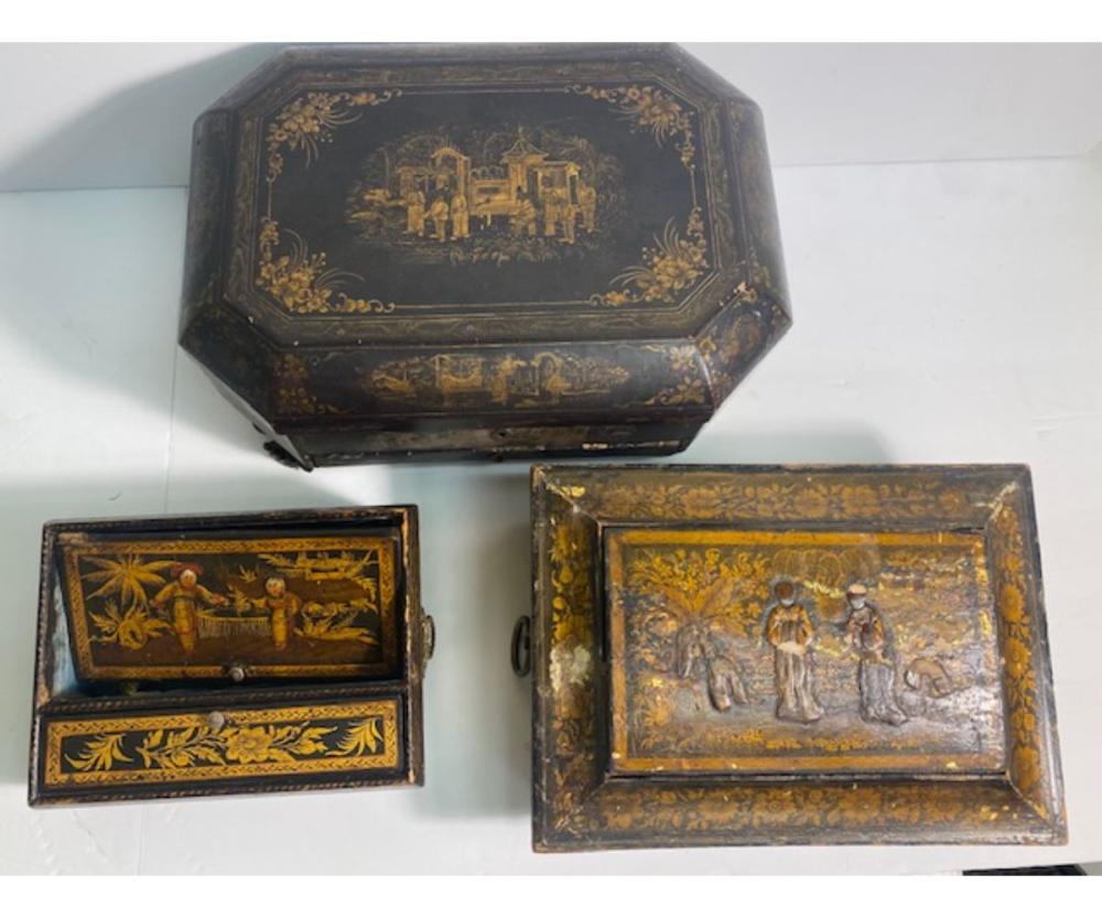 Lot of (3) Asian Boxes