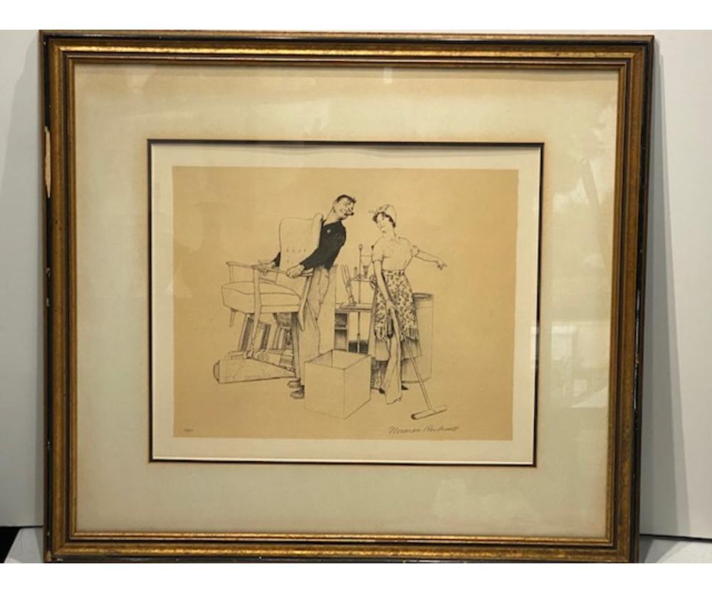 orman Rockwell lithograph (pencil signed artist proof)