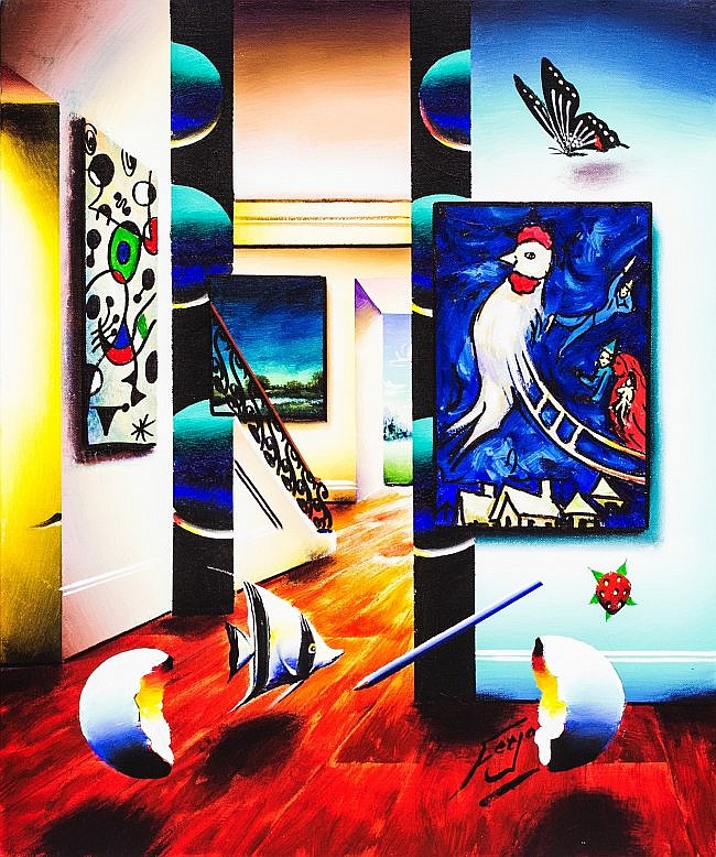 Ferjo Original Oil on Canvas W3625