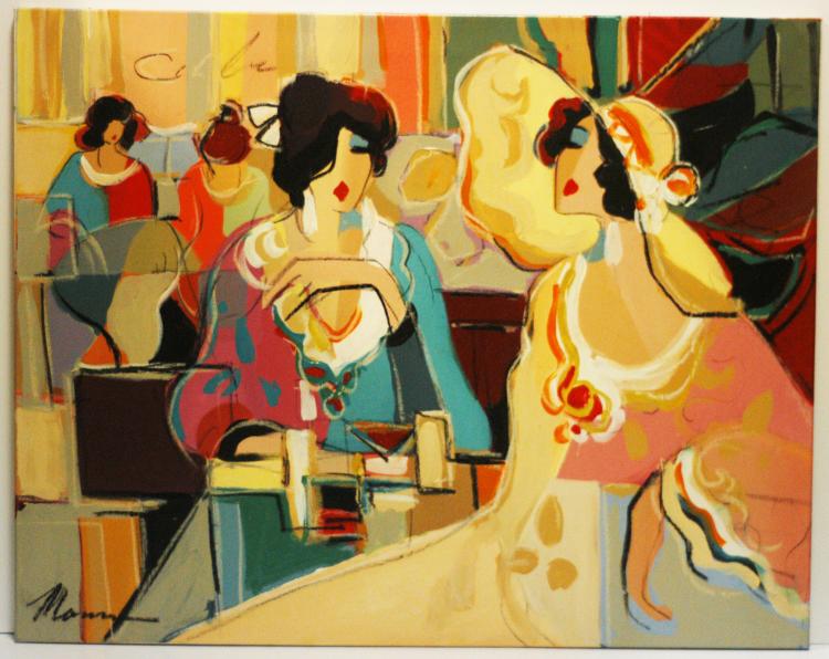 Isaac Maimon Original Acrylic on Canvas Signed - Yellow W2976
