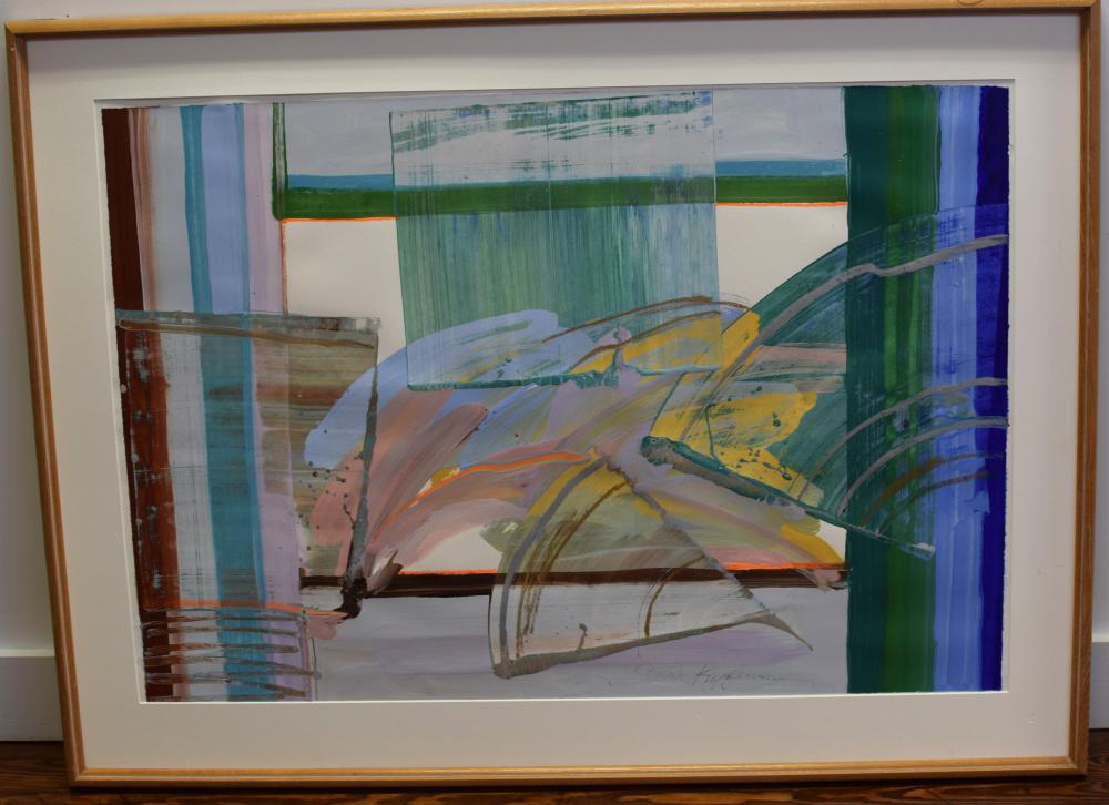 LARGE ABSTRACT PAINTING BY DAVID KUPFERMA