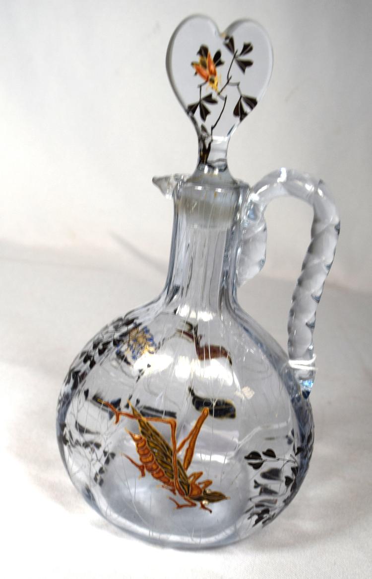 MOSER ART GLASS COLOGNE BOTTLE: