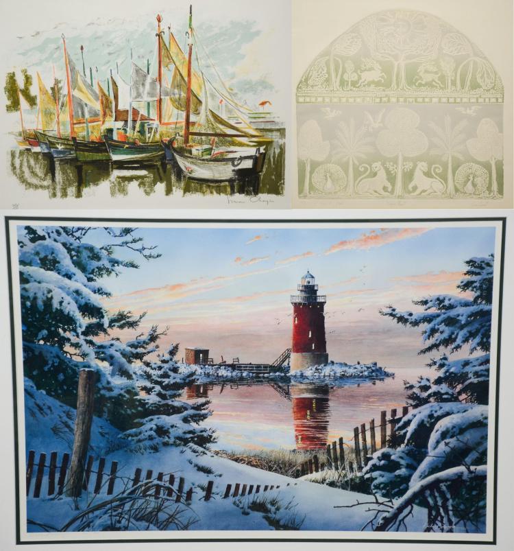 (3) Signed limited edition Prints