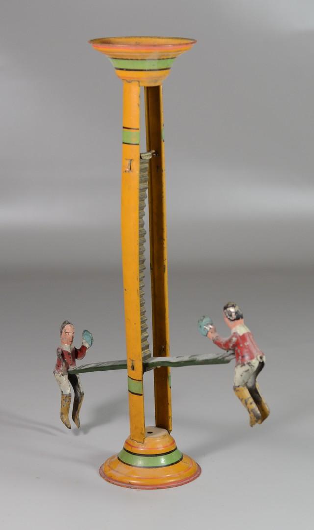 Gibbs Toys See-Saw Painted Tin Gravity Toy