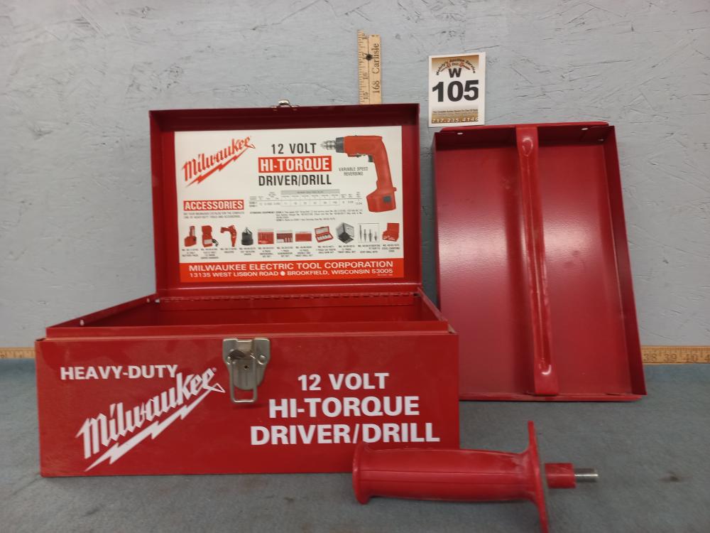 Heavy-Duty Milwaukee drill box-EMPTY