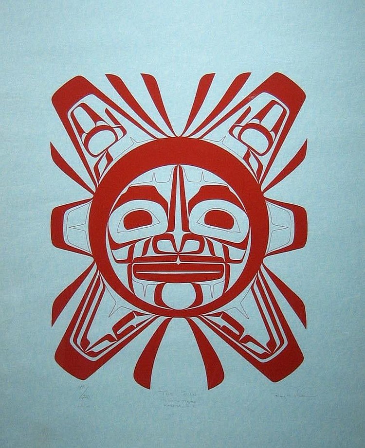 Henry Roy Vickers silkscreen Sun