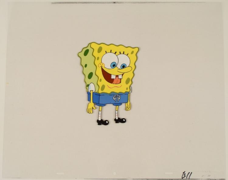 Original SpongeBob Large Animation Production Cel
