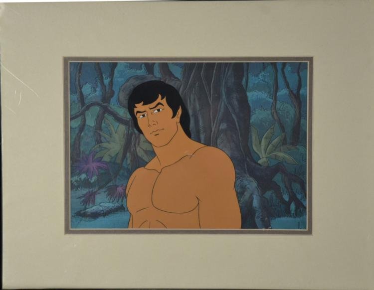 Tarzan Original Animation Production Cel Portrait