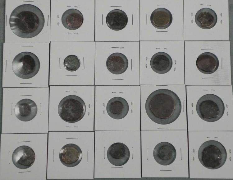 1 Large Estate (20) Lot of Ancient Roman & Greek Coins