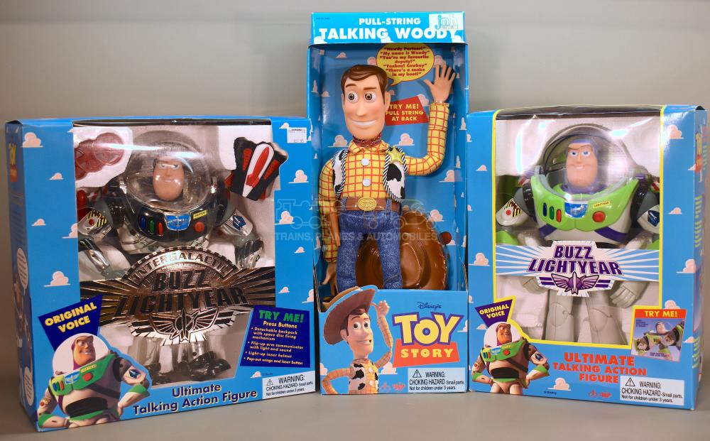 Three Disney "Toy Story" Talking Figures