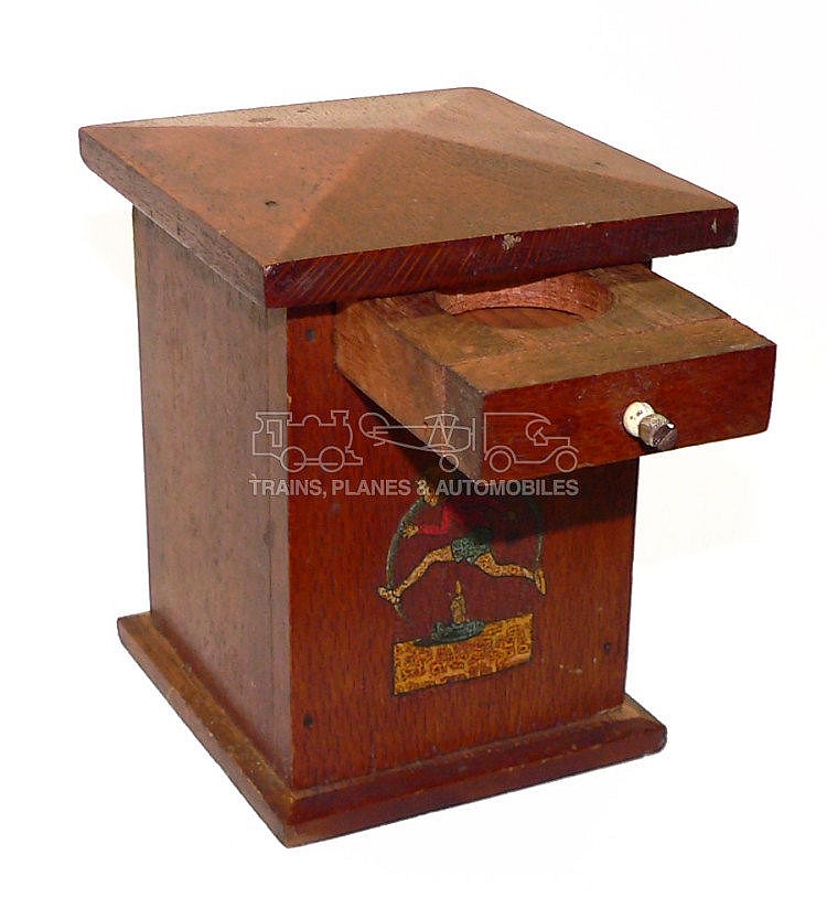 Wooden "Pillar Box" style Toy Bank