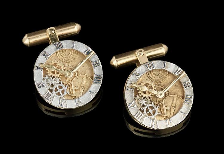 Gentleman's Gold Cufflinks