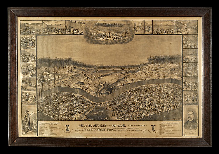 Lithograph of the Andersonville Prison Camp