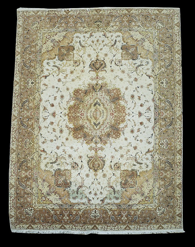 Silk Persian Tabriz Carpet