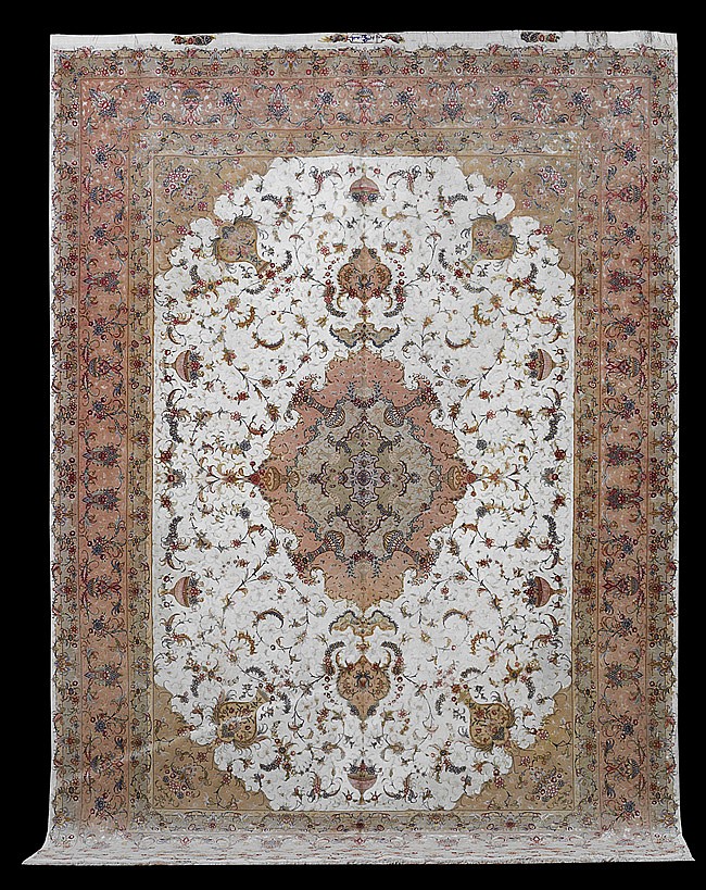 Silk Persian Tabriz Carpet