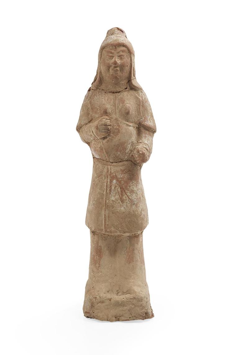 T'ang Dynasty Painted Pottery Figure