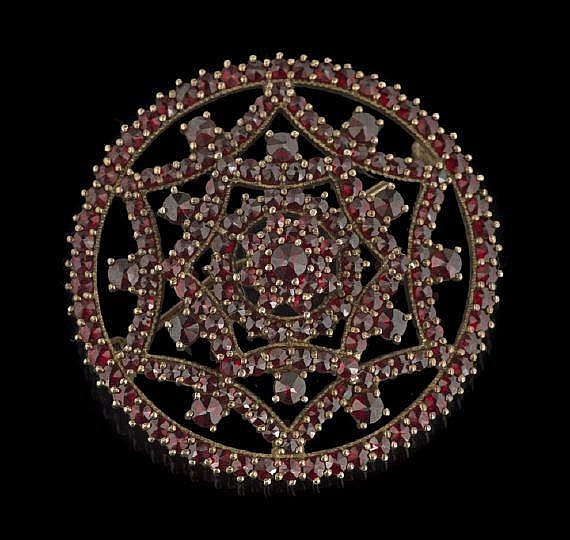 Bohemian Garnet Brooch
