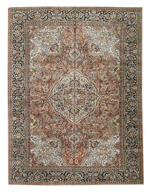 Semi-Antique Tabriz Silk Carpet