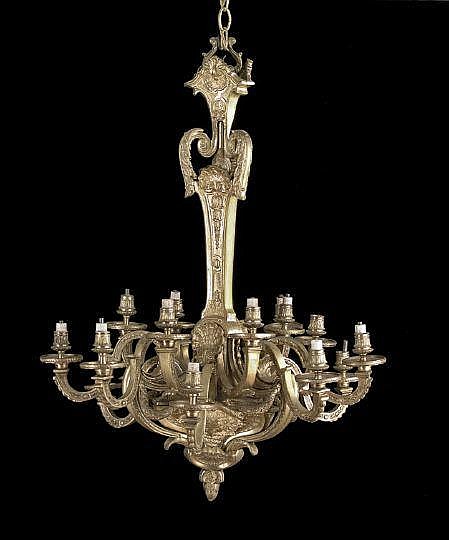 Louis XVI-Style Gilt-Bronze Chandelier