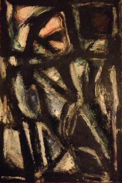 AMERICAN MODERNIST ABSTRACT OIL PAINTING, DANIEL BUCKLER