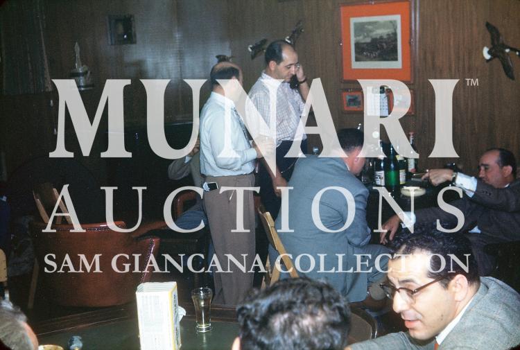 Sam Giancana - Party in Oak Park Home - Kodakchrome Transparency Slide