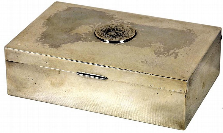 Sterling Silver Cigarette Box
