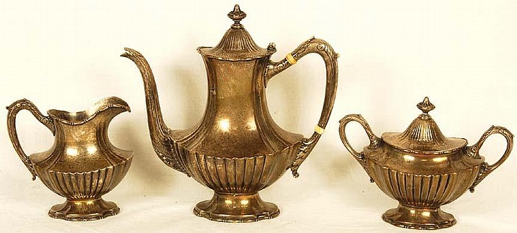 Three Piece Sterling Tea Set