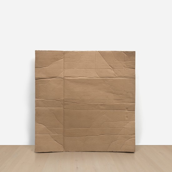 Ugo Rondinone - Still Life (Cardboard leaning on the wall)