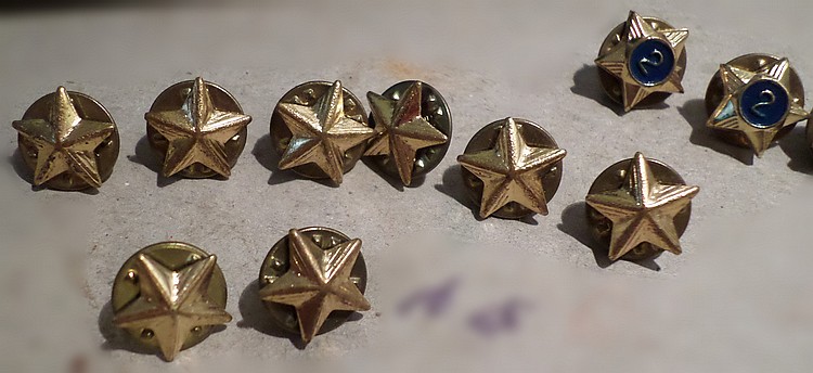Vintage Fireman lapel pins