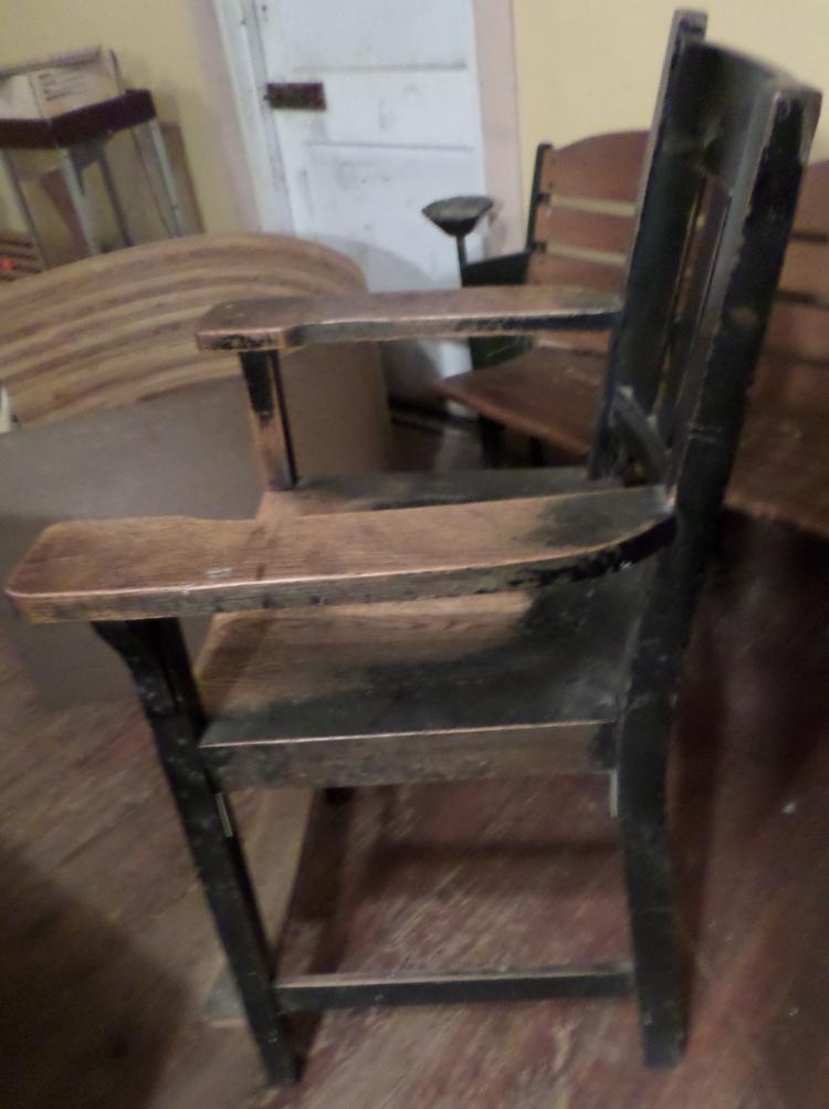 Heywood Wakefield High Parlor Chair (All Oak Chair)