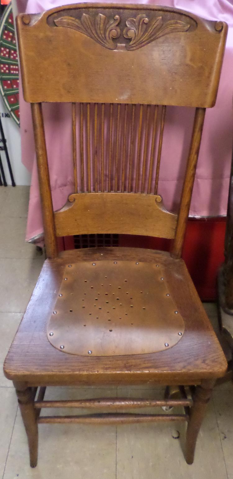 Nice Oak Cut Back Chair