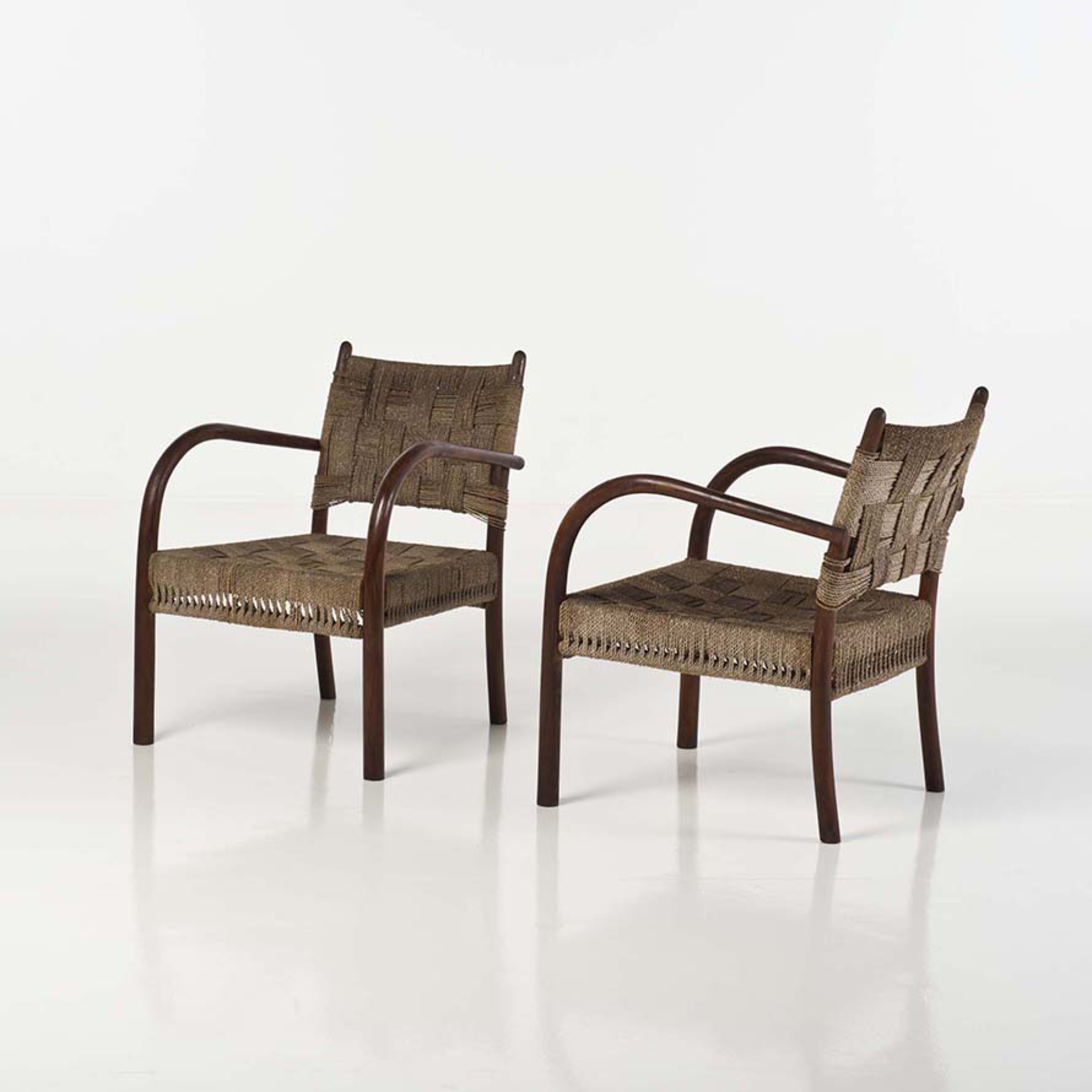 Fritz Schlegel (1896-1965)Paire de fauteuils
