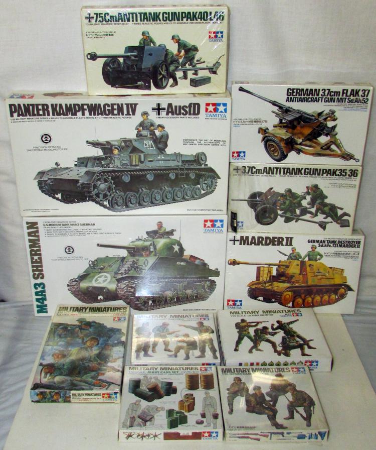 (11) Tamiya 1:35 Scale Military Model Kits NIB