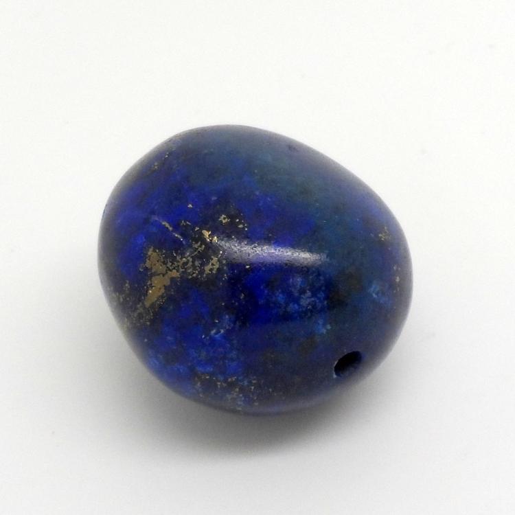25 MM LAPIS LAZULI BEAD - 90 CTS - FULL DRILLED