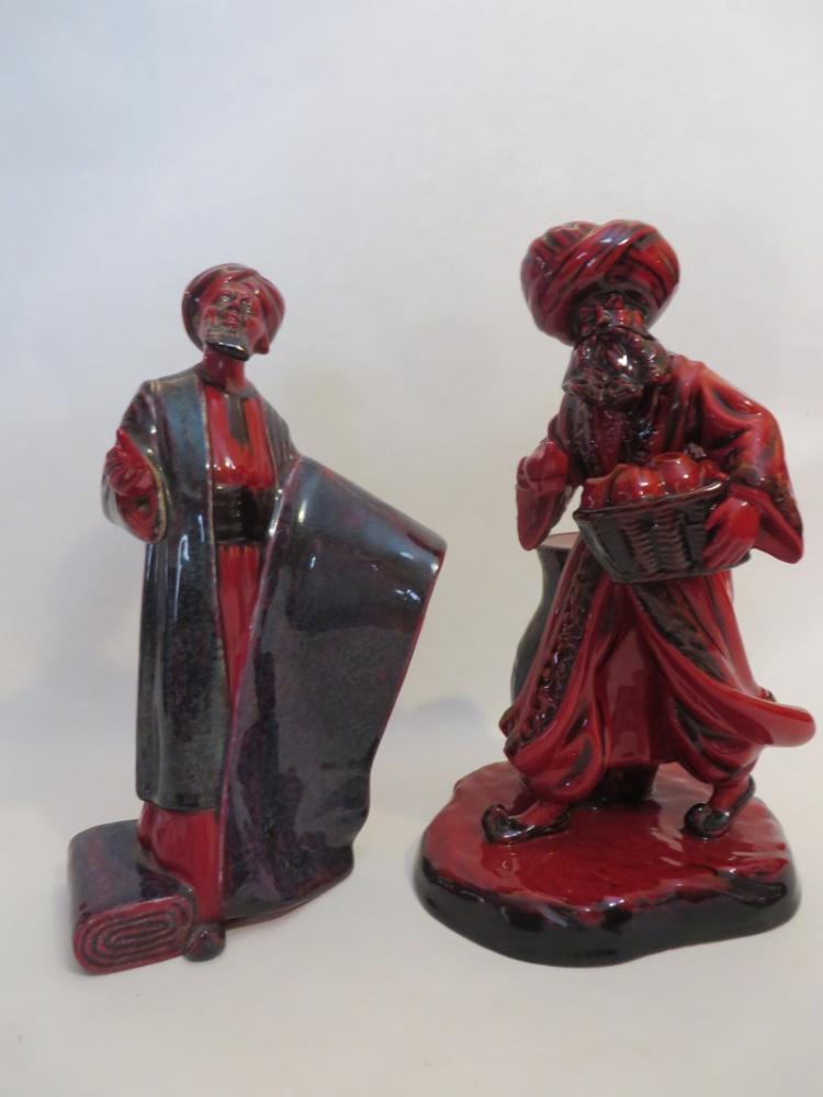 Two Royal Doulton Flambe Figurines The Geisha