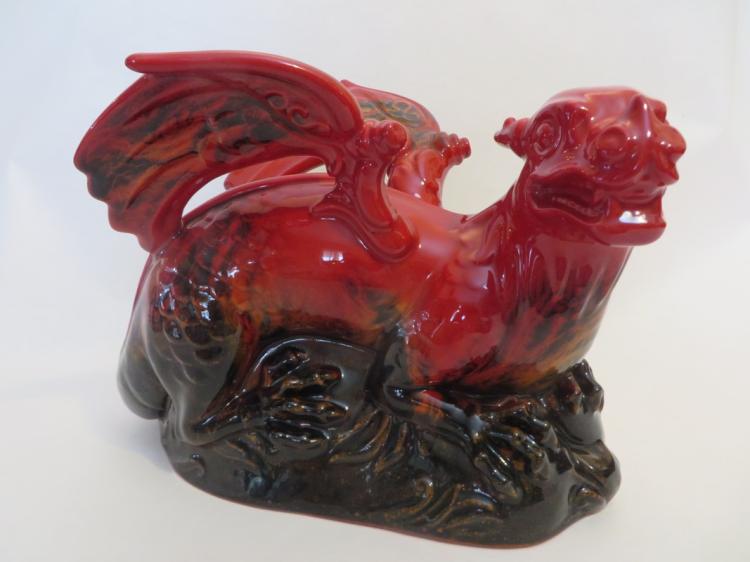 Royal Doulton Flambe Veined Dragon