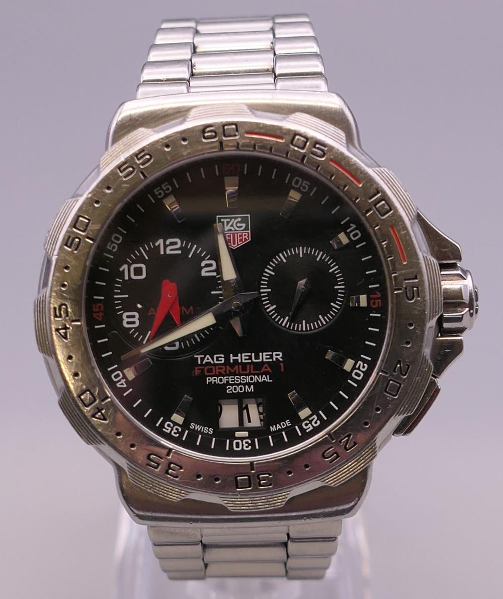A TAG Heuer Formula 1 Alarm wristwatch, model WAC111A BA0850, with original