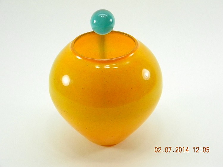 Abstract Art Glass Vase Jacqueline Terpins