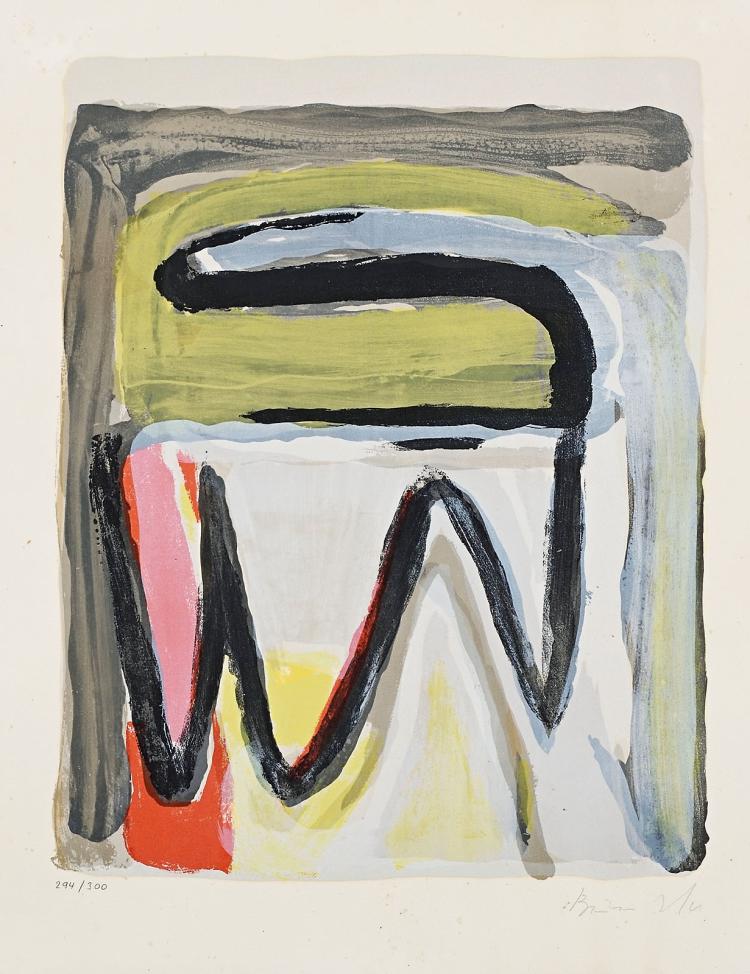 Signed lithograph by Bram van Velde