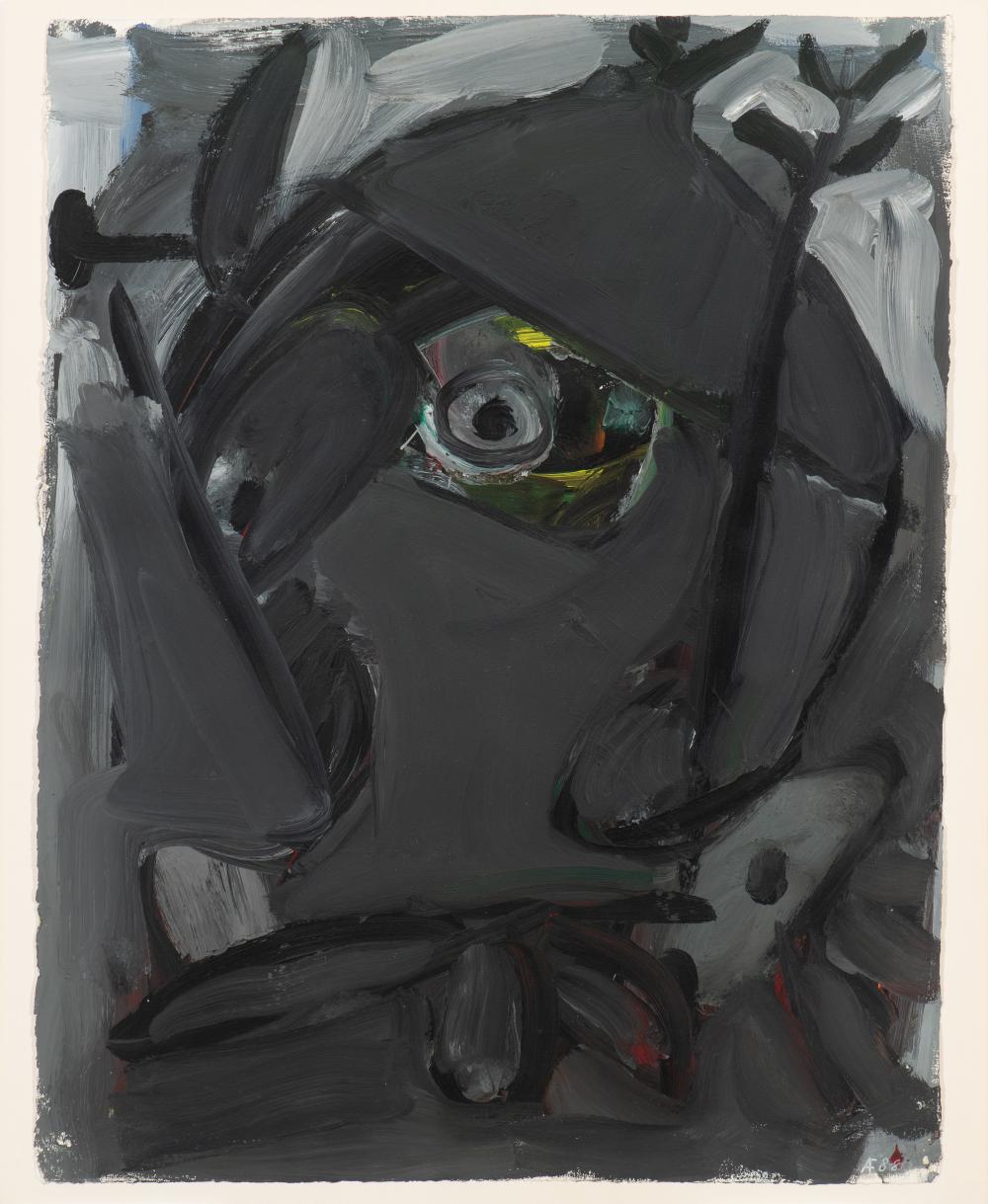 Mysterious Cyclops, acrylic on paper