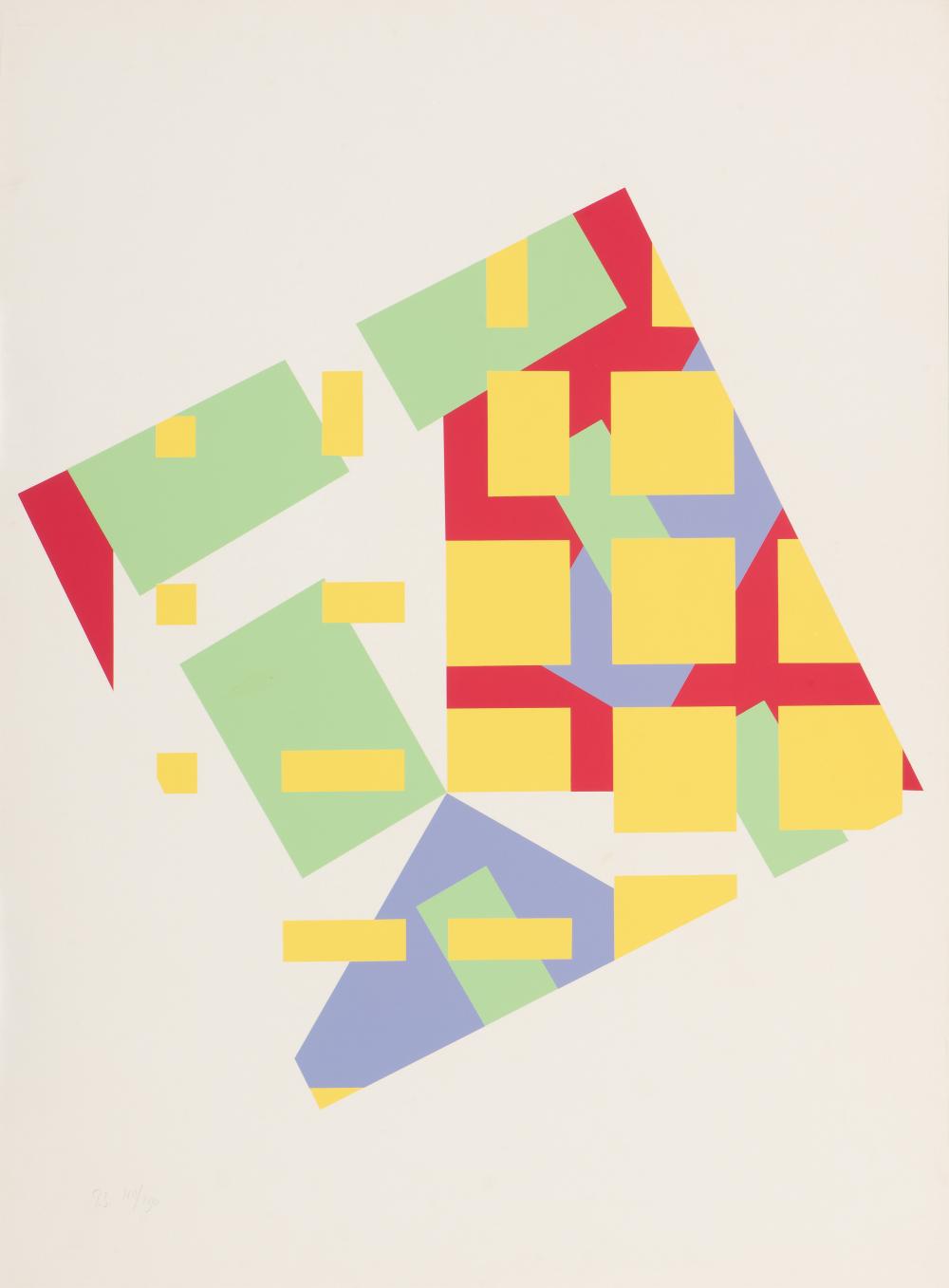 Signed screenprint in colours by Peter Struycke