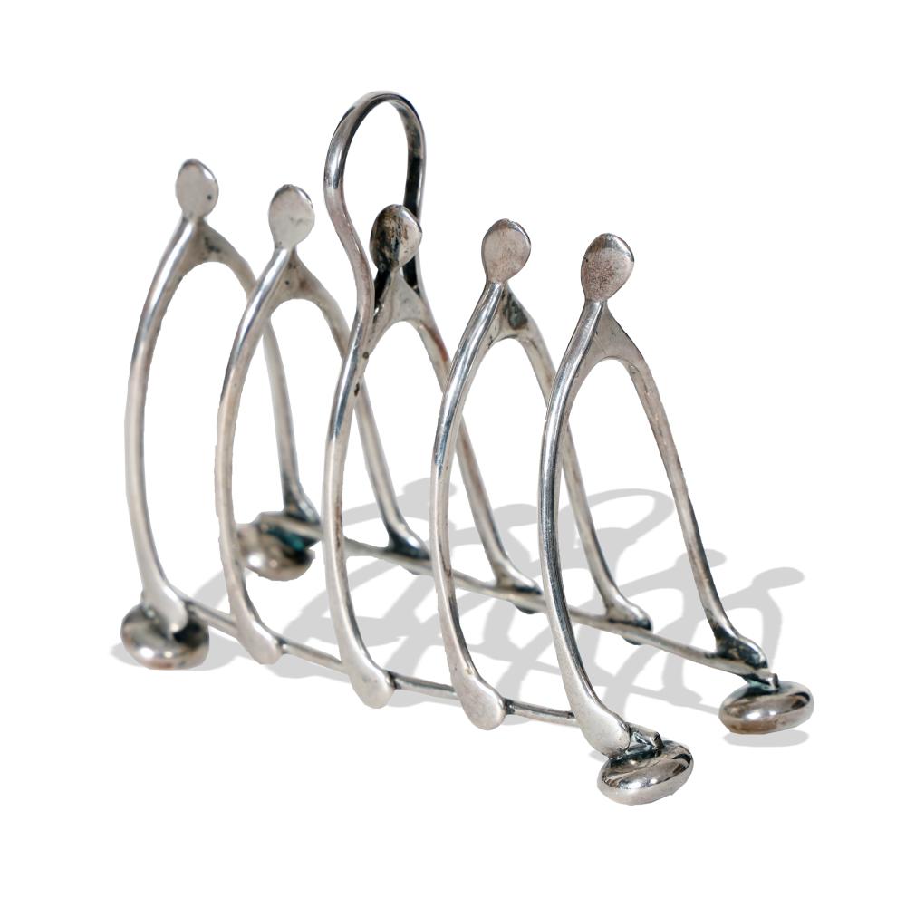 GORHAM STERLING SILVER WISHBONE TOAST RACK
