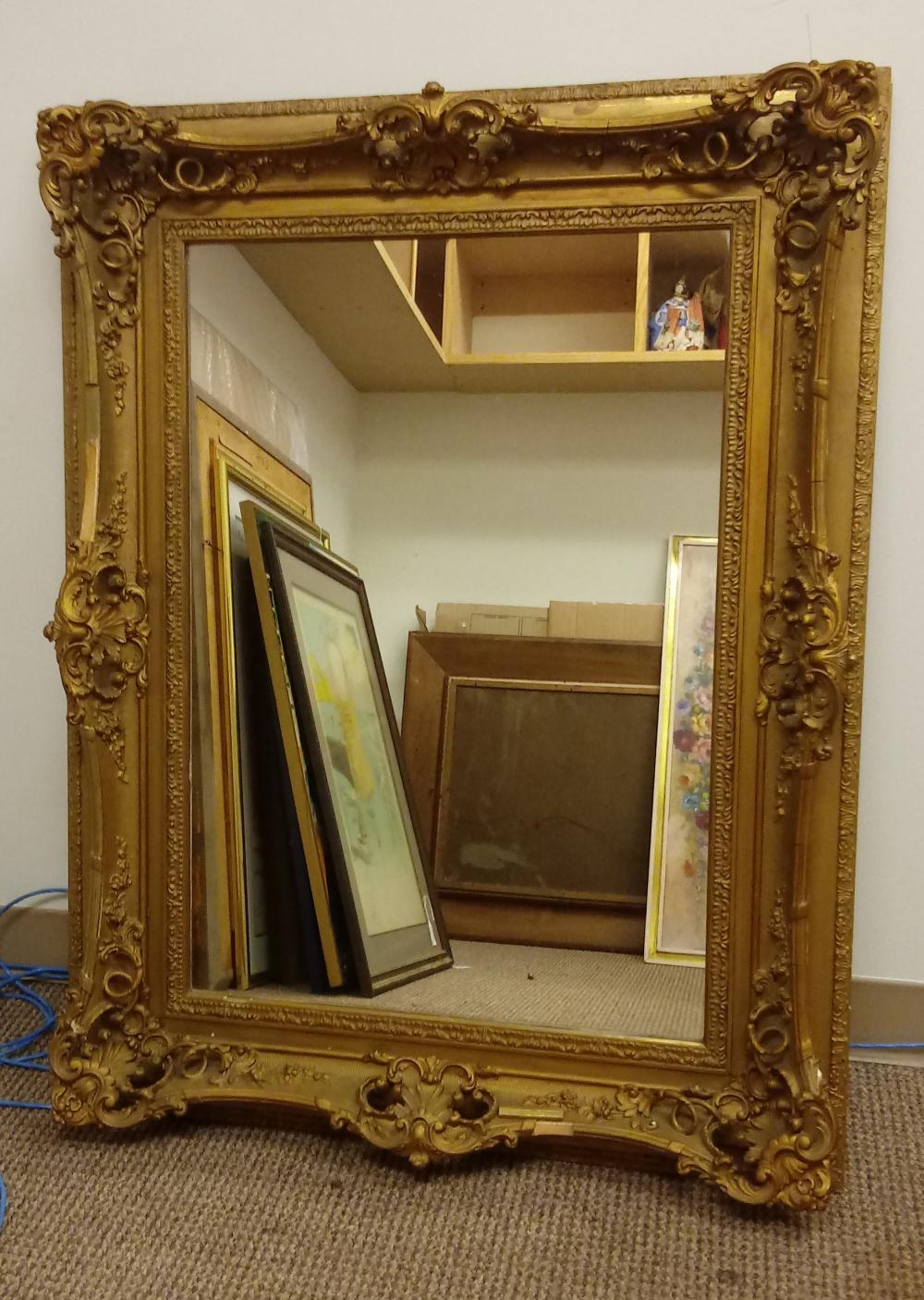 LARGE MIRROR IN ANTIQUE FRAME